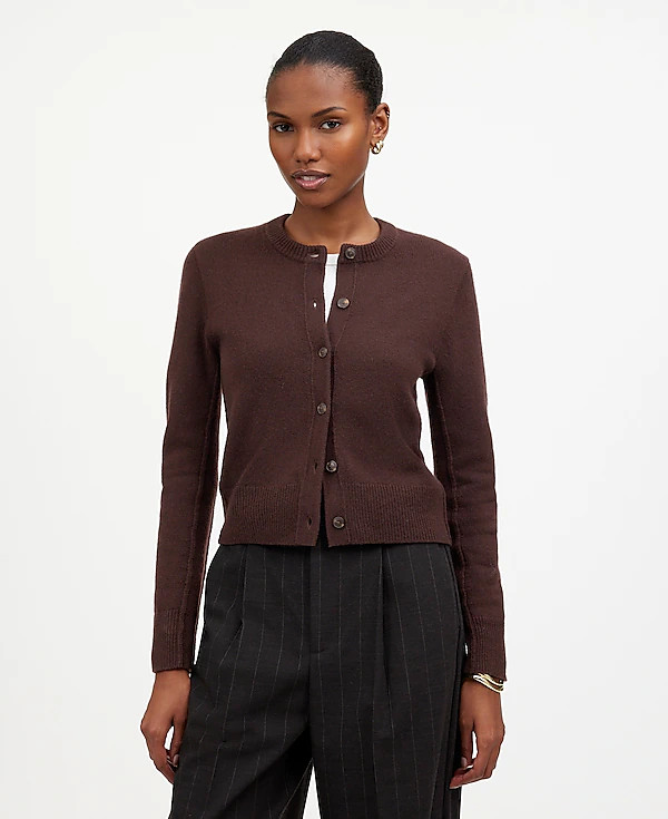 Cashmere Button-Front Cardigan Sweater | Madewell