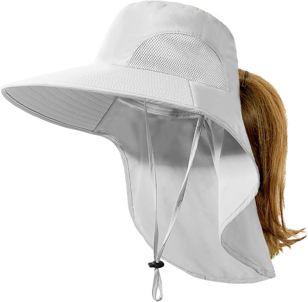 Camptrace Wide Brim UPF 50+ UV Protection Sun Hats Hiking Fishing Gardening Hats with Large Neck ... | Amazon (US)