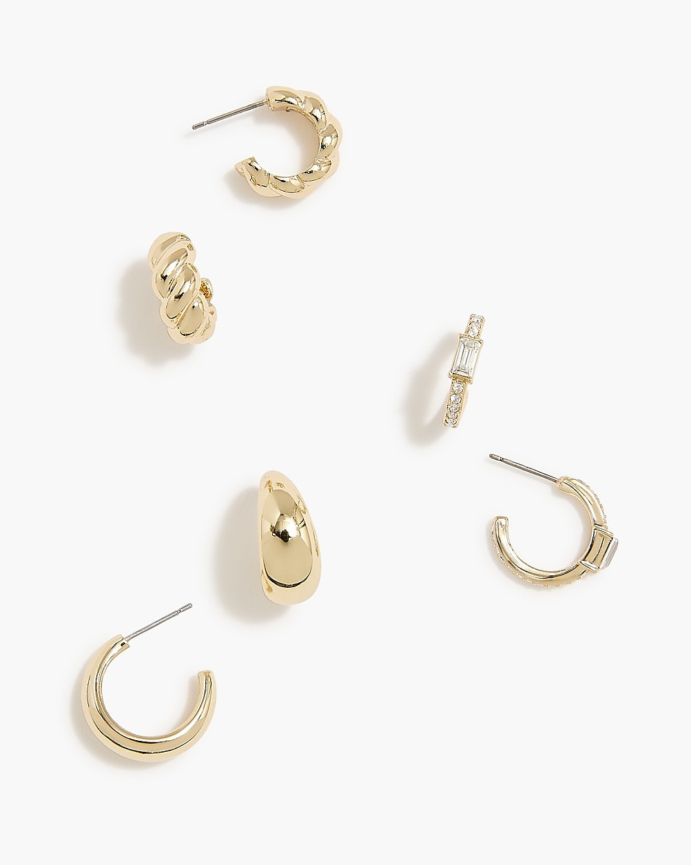Assorted hoop earrings set-of-three | J.Crew Factory