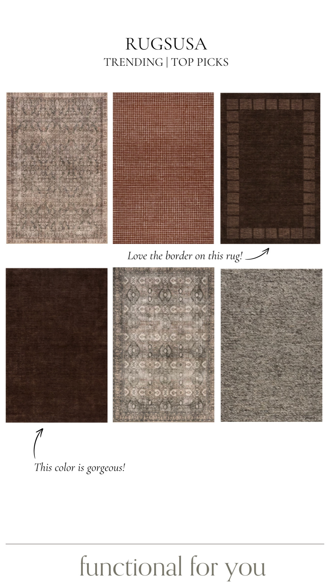 RugsUSA new arrival, top picks! Loving all the rich, moody colors, on these rugs. 





Area rugs, bedroom rugs, dining room rugs, living room rugs, office rugs, rugsusa area rugs, home decor

#LTKStyleTip #LTKHome
