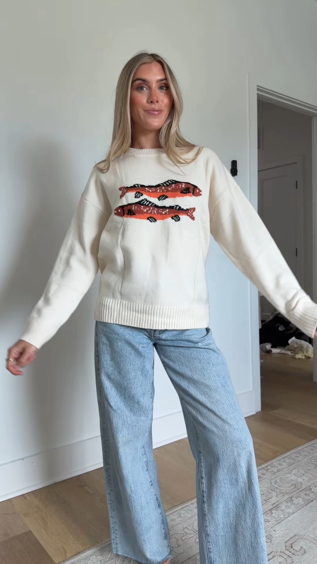 this fish sweater gives me dairy boy vibes plus it’s so soft and not itchy either it’s going to be perfect as a transitional piece for later summer and spring too!! 5’4/s in my LTK. 

#founditonamazon #amazonfashionfinds #amazonfashion #amazonsweaters #amazonfallfashion @Amazon Fashion