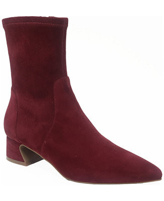 Women's Gallway Pointed Toe Suede Booties | Macy's