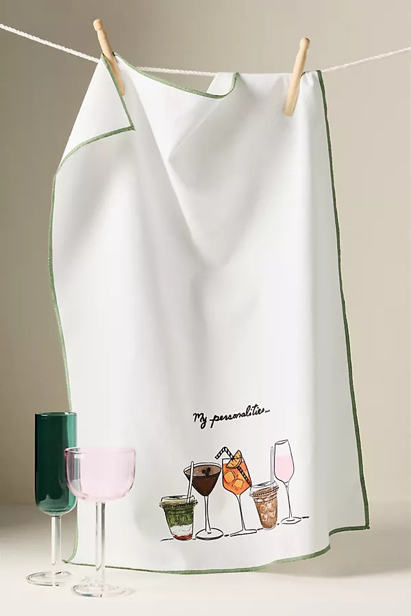 Noun New York Drinks Dish Towel | Anthropologie (US)