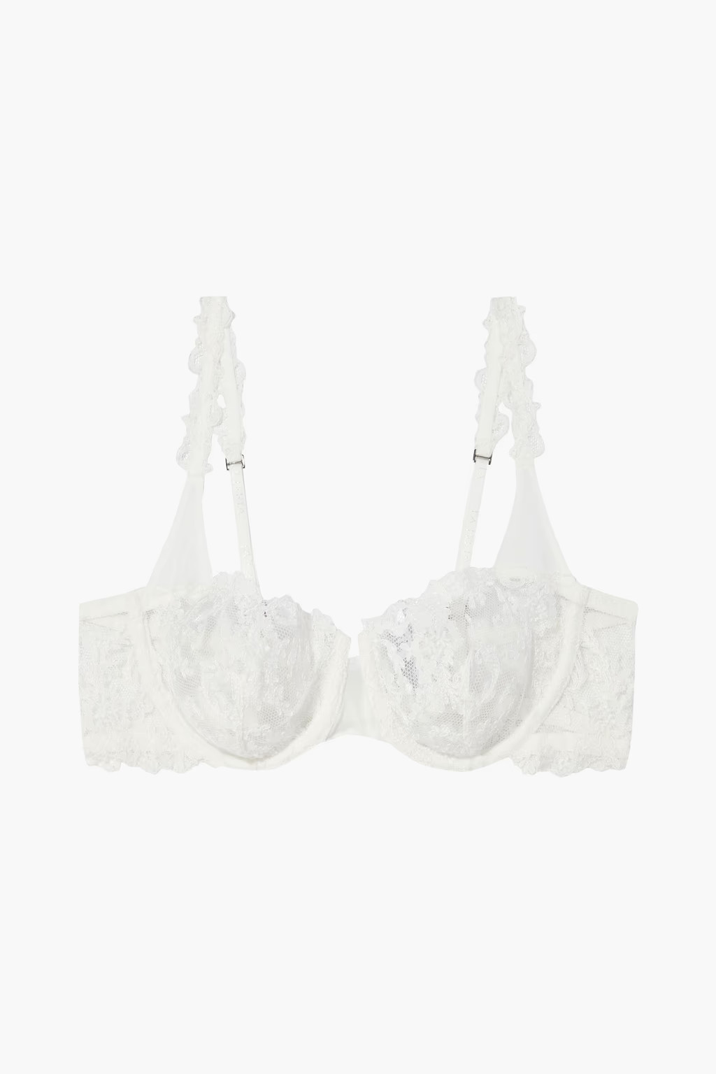 Rugiada embroidered stretch-tulle underwired balconette bra | The Outnet (US and CA)
