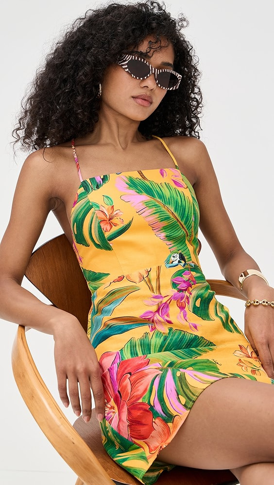 FARM Rio Birds Singing Yellow Mini Dress | Shopbop | Shopbop