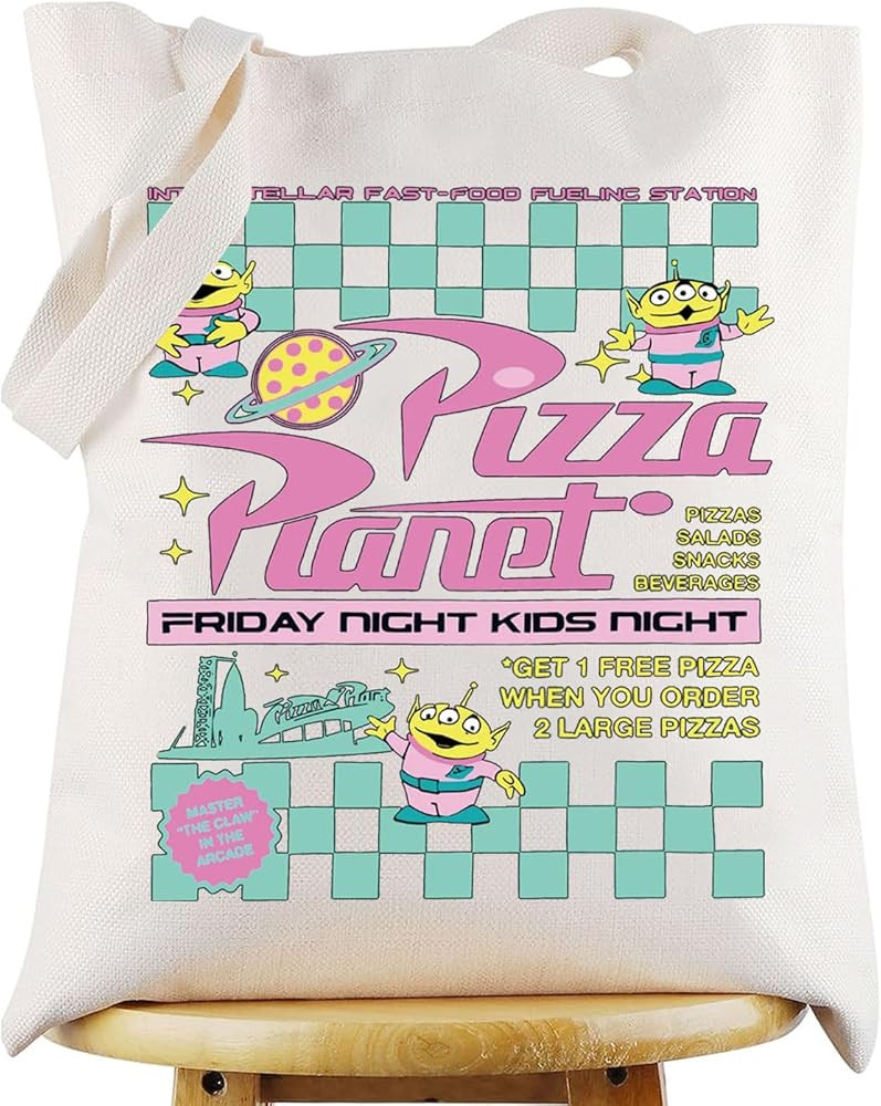 WZMPA Three Eyes Alien Tote Bag Toy Movie Fans Gift Pizza Planet Alien Shopping Handbag Three Eye... | Amazon (US)