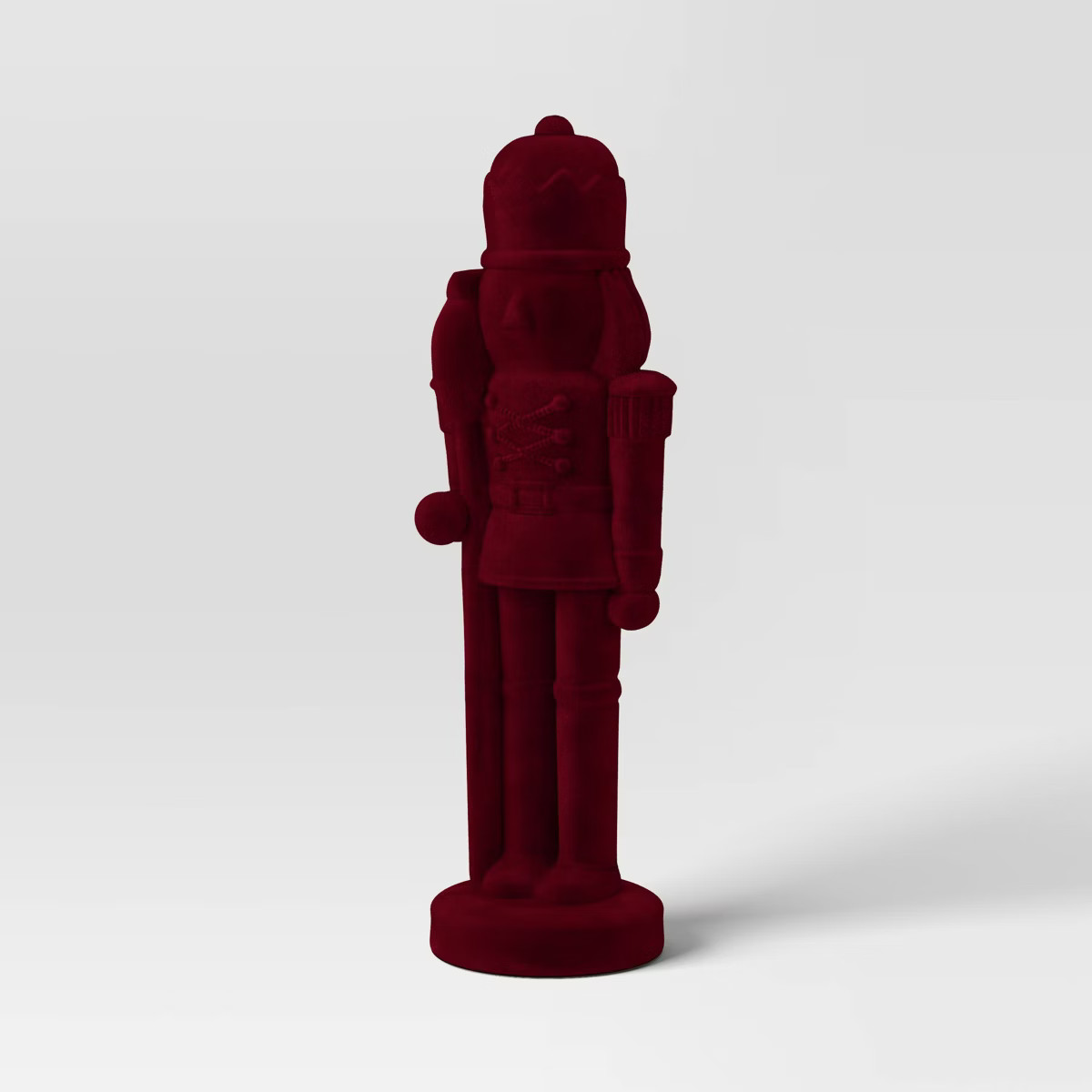 28" Christmas Flocked Nutcracker Red - Wondershop™ | Target