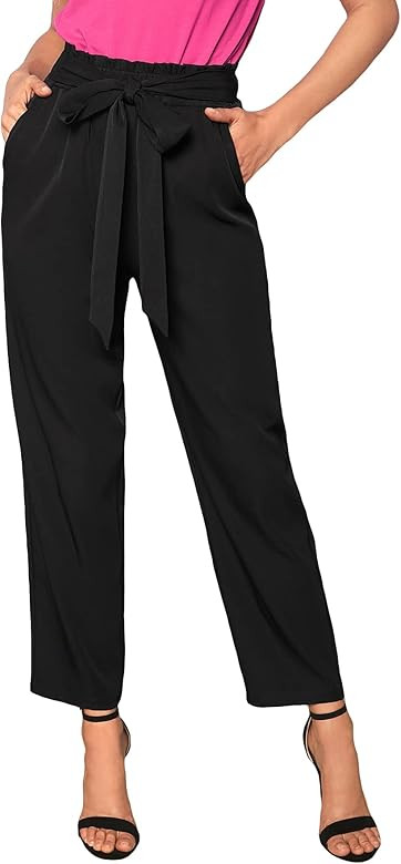 WDIRARA Women's Stretchy Plaid Print Pants Soft Skinny Regular Fashion Leggings | Amazon (US)