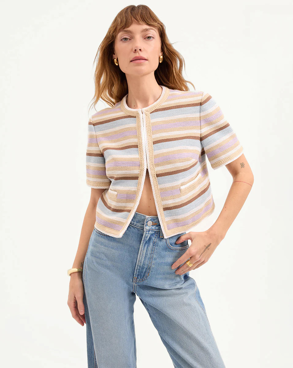 Wyatt Short-Sleeve Jacket | Veronica Beard