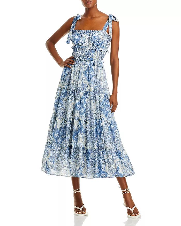 Paisley Print Smocked Midi Dress - 100% Exclusive | Bloomingdale's (US)