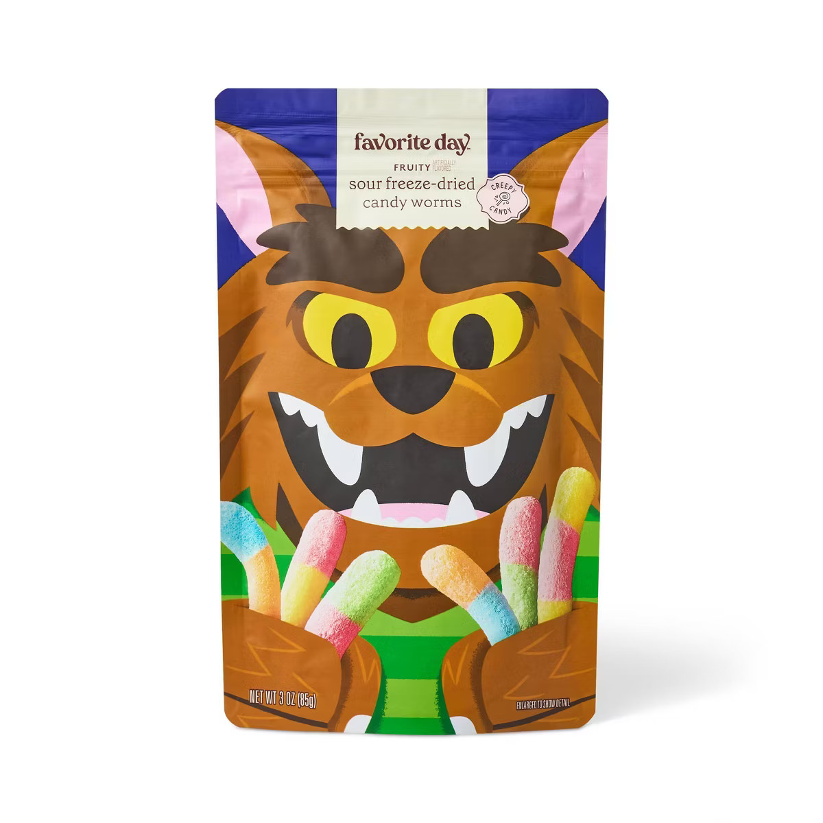 Halloween Fruity Sour Freeze-Dried Candy Worms - 3oz - Favorite Day™ | Target