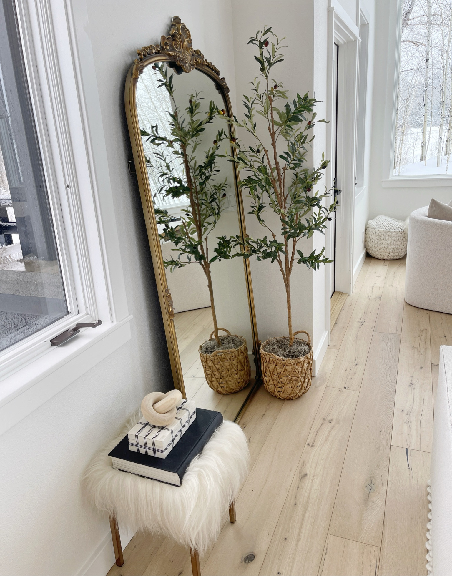 Amelie Floor Mirror in Gold curated on LTK