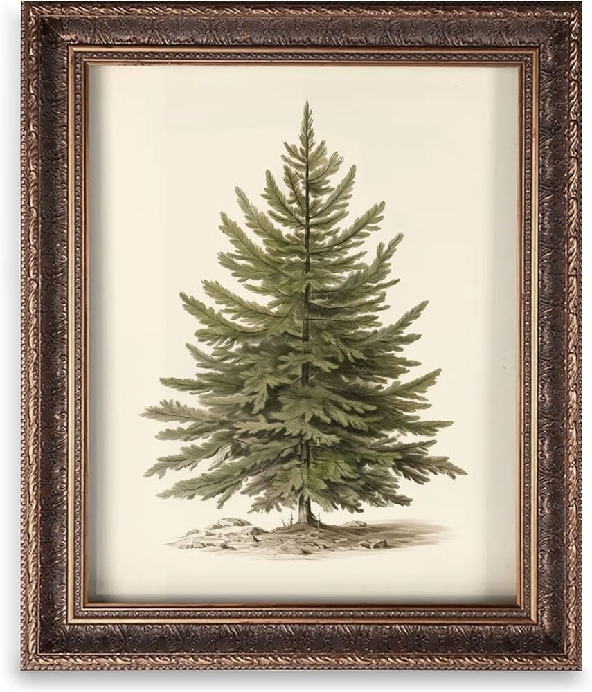 Vintage Christmas Wall Art Print, Santa Reading Book Poster, Rustic Christmas Wall Art, Christmas... | Amazon (US)