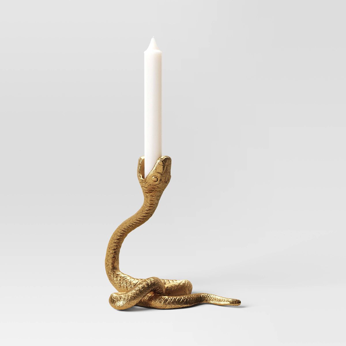 Halloween Snake Taper Candle Holder Gold - Threshold™ | Target