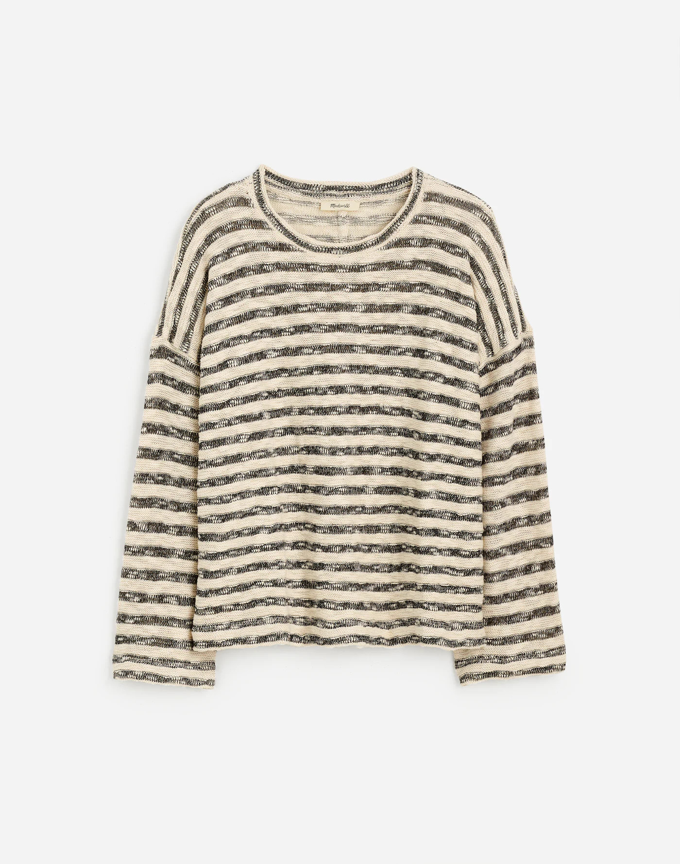 Crewneck Long-Sleeve Knit Tee in Stripe | Madewell | Madewell