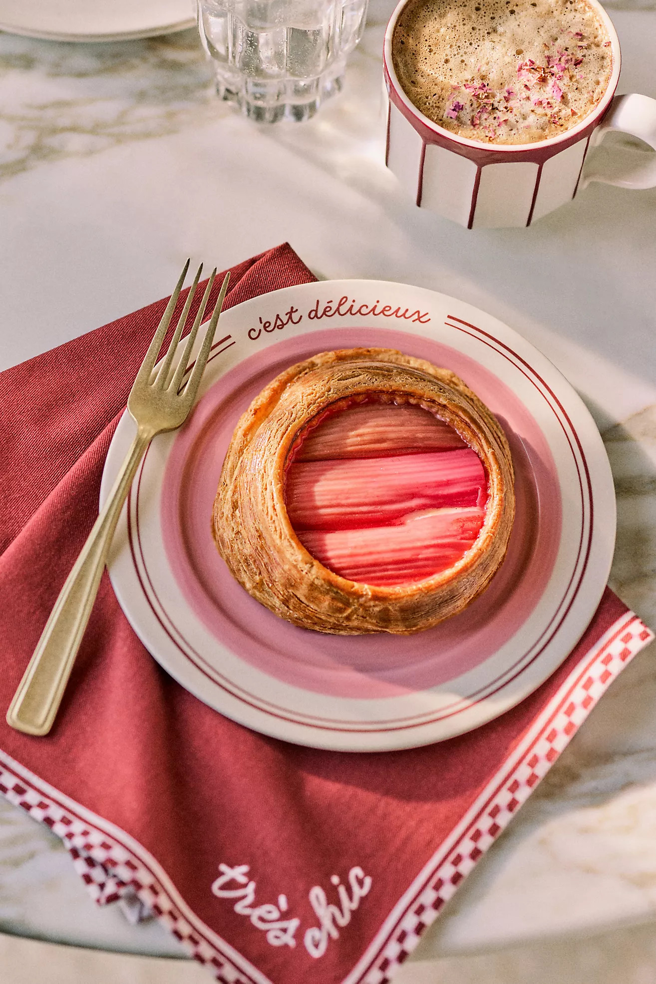 Café Violette Handpainted Stoneware Dessert Plate | Anthropologie (US)