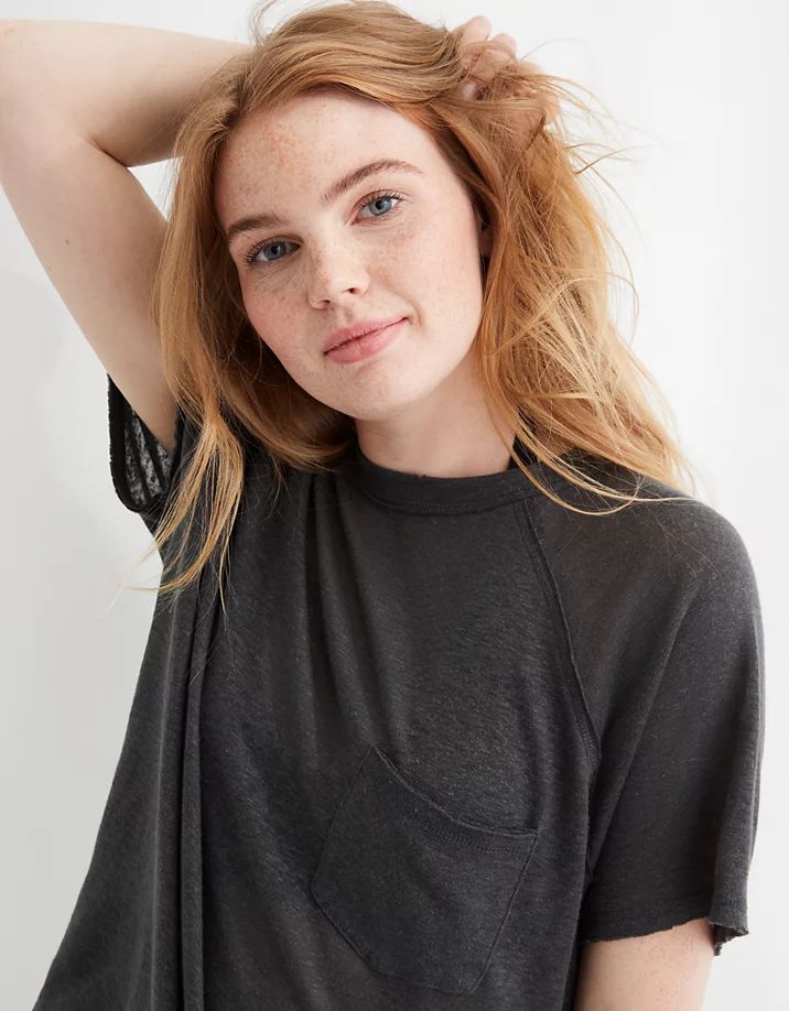 Aerie Breezy Linen T-Shirt | American Eagle Outfitters (US & CA)