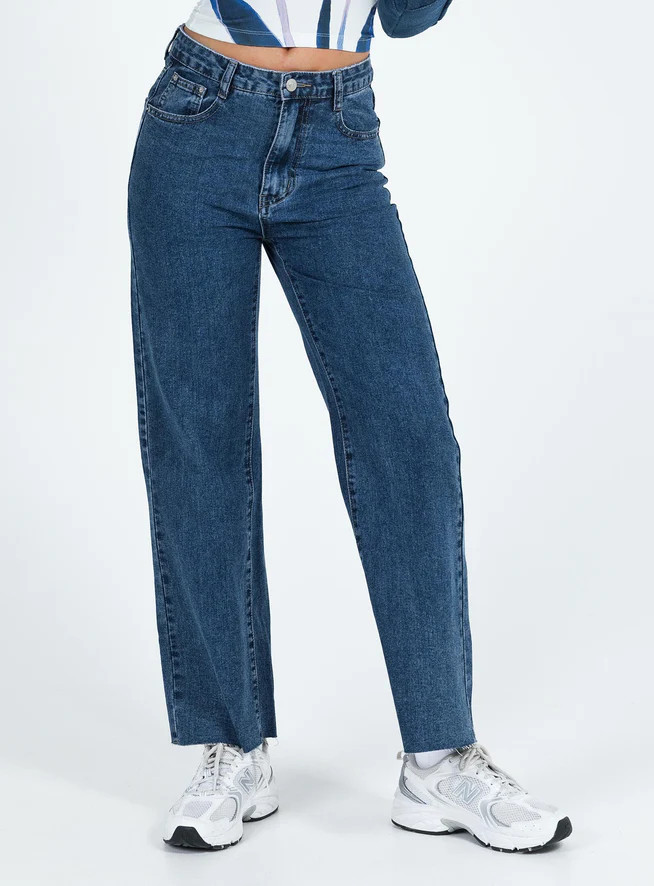 Boundless Denim Jeans Dark Wash | Princess Polly US