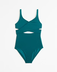 girls low wrap one-piece swimsuit | girls swimsuits | Abercrombie.com | Abercrombie & Fitch (US)