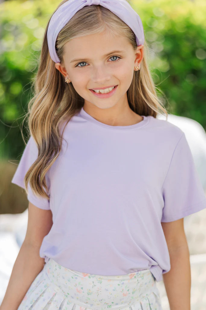 Girls: The Jessie Lavender Purple Tee | The Mint Julep Boutique