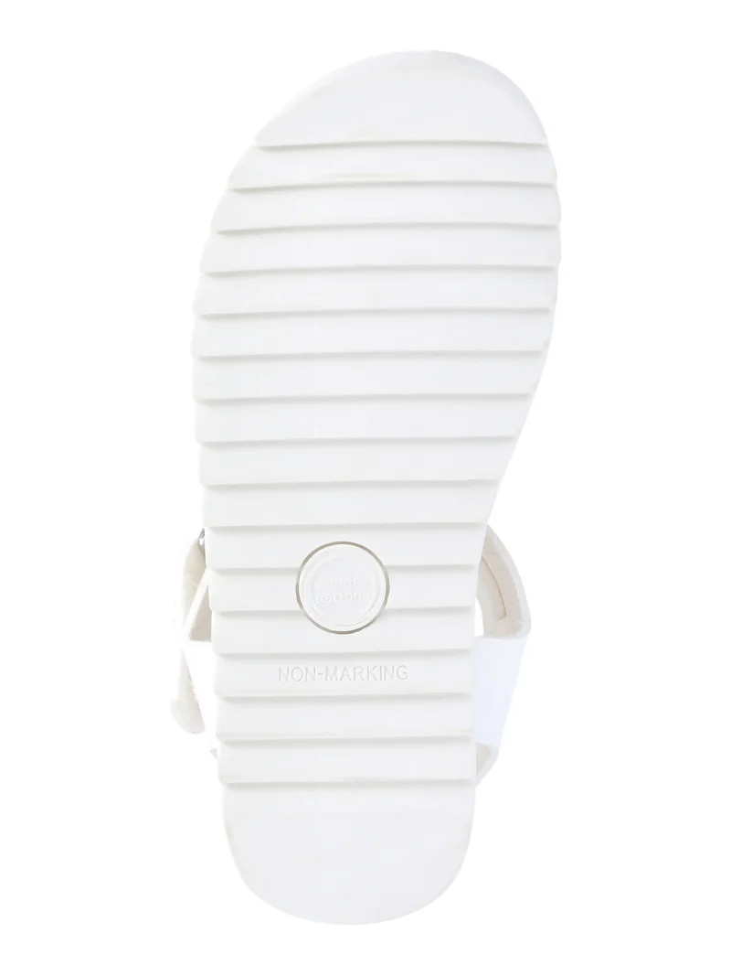 Wonder Nation Baby and Toddler Girls Bow Sandals | Walmart (US)