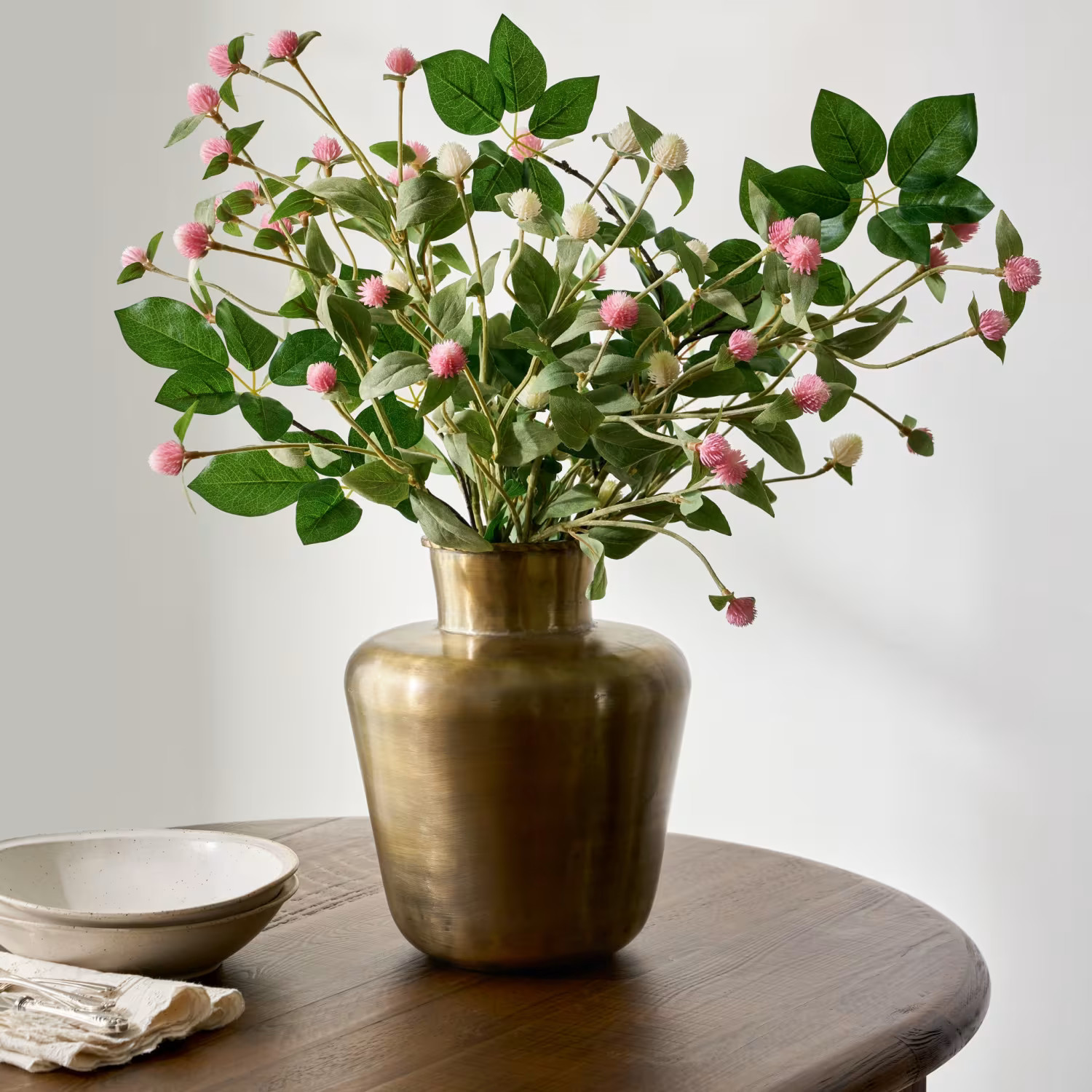 Antiqued Brass Banks Vase | Magnolia