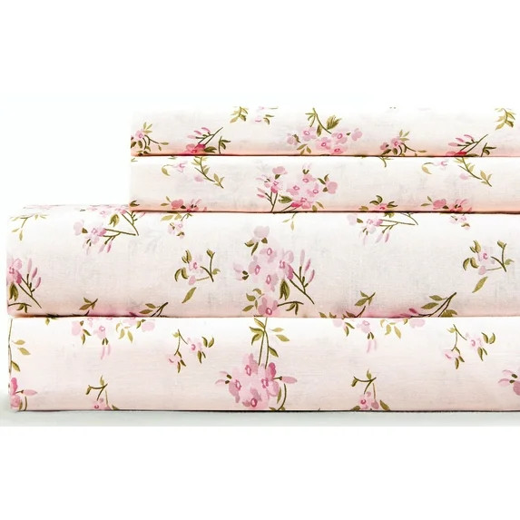 Sleepdown 100% Cotton Twin XL Bed Sheets Set with Deep Pockets, Cozy Percale sheets with Elastic ... | Walmart (US)