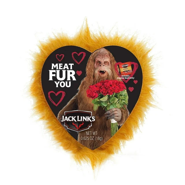 DesignPac Jack Links Valentine Meat Fur You Heart Box, 0.625oz | Walmart (US)