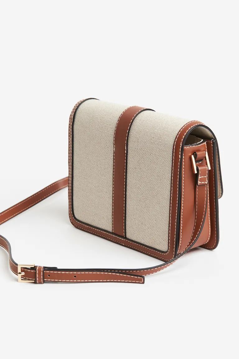 Crossbody bag - Light beige/Brown - Ladies | H&M GB | H&M (UK, MY, IN, SG, PH, TW, HK)