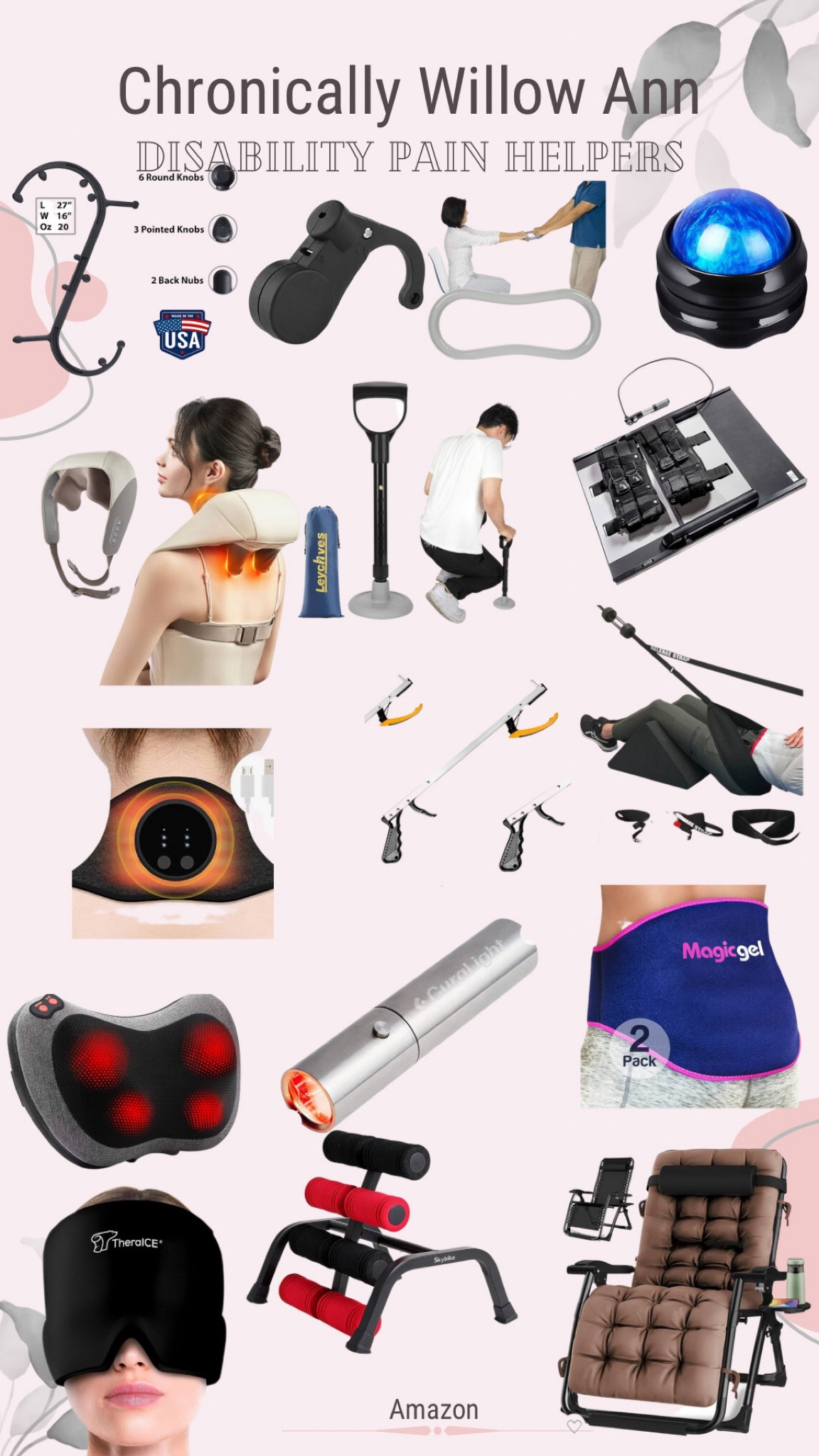 Major disability & pain helpers that I have found to be life changing. Many of these I have gotten for family. When it comes to health & pain it’s hard to put a price on it, these are some genuinely life improving and helpful products. Back pain, neck pain, surgical pain, injuries, runners pain, health overall, red light healing

#LTKfamily #LTKhome #LTKfitness