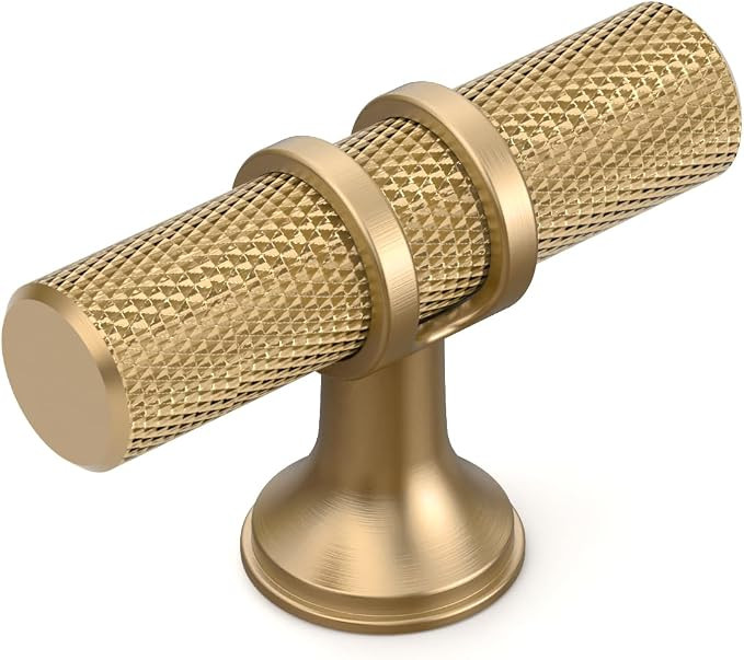 10 Pack Champagne Bronze Knurled Cabinet Knobs for Dresser Kitchen Knobs for Cabinets Champagne G... | Amazon (US)