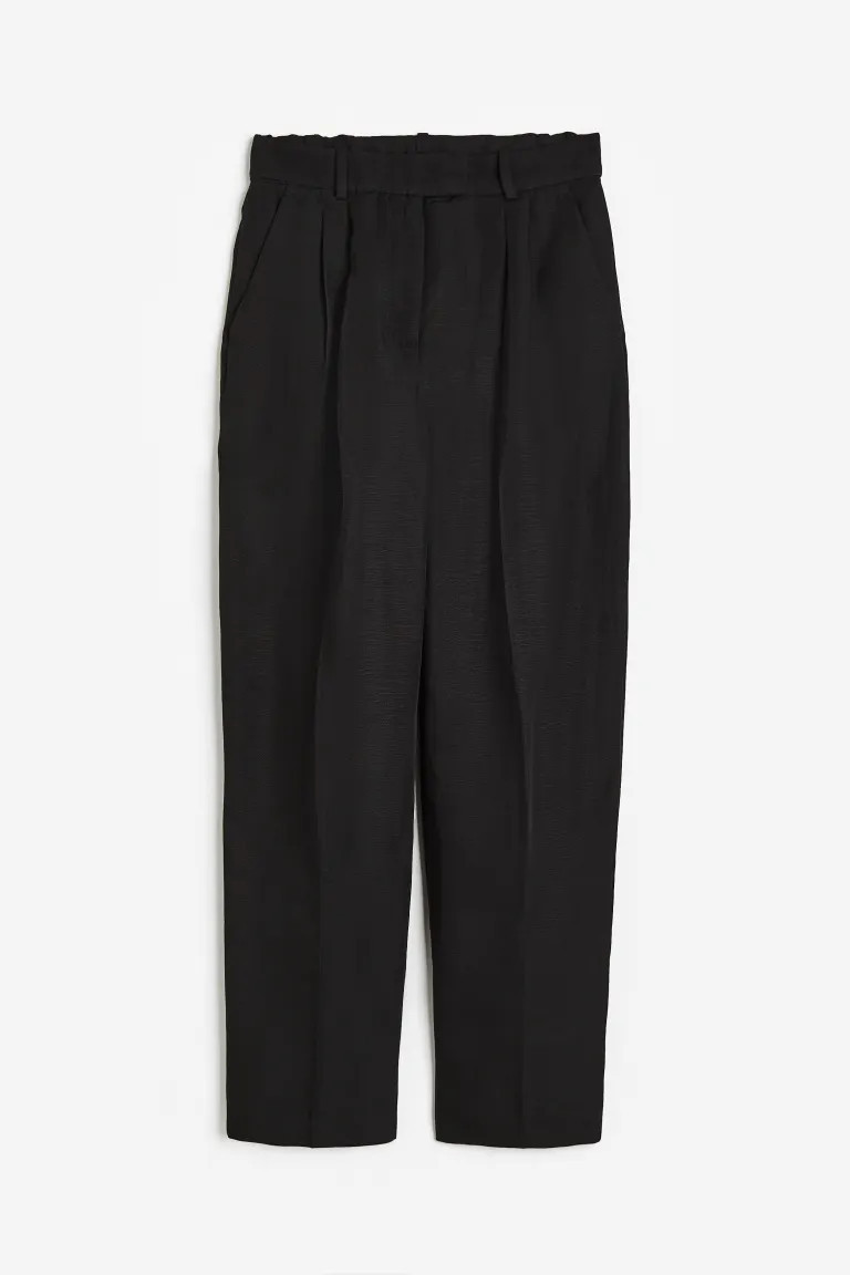 Tapered Linen-blend Pants | H&M (US + CA)