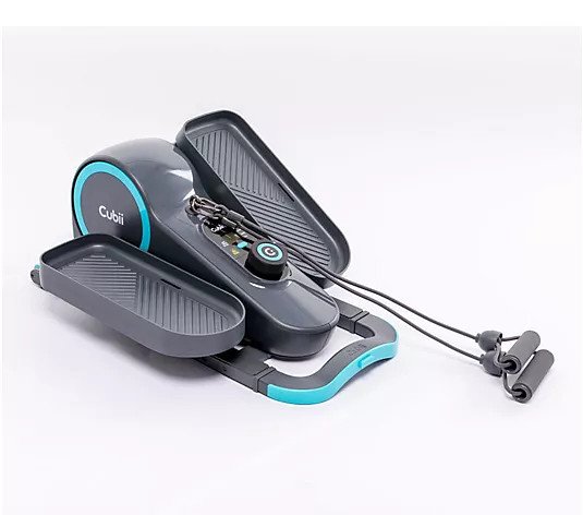 Make Your Selection: Cubii Go Plus Seated Elliptical with Resistance Band Handle, & Mat | QVC