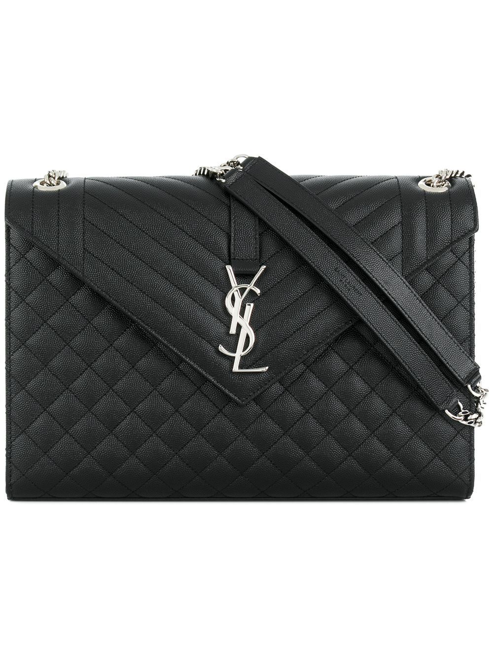 Saint Laurent envelope shoulder bag - Black | FarFetch US