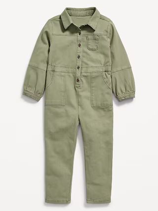 Canvas Workwear Jumpsuit for Toddler Girls | Old Navy (US)