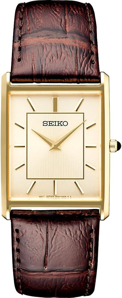 SEIKO Essentials Watch for Men - Essentials Collection - Water Resistant with Stainless Steel Rec... | Amazon (US)