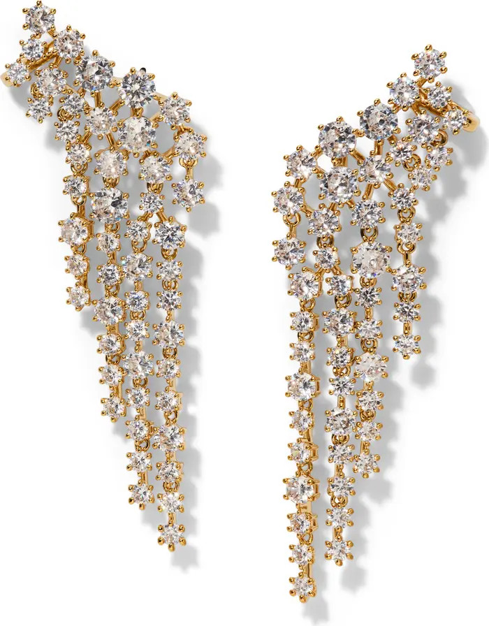 Sunshower Cubic Zirconia Ear Crawlers | Nordstrom