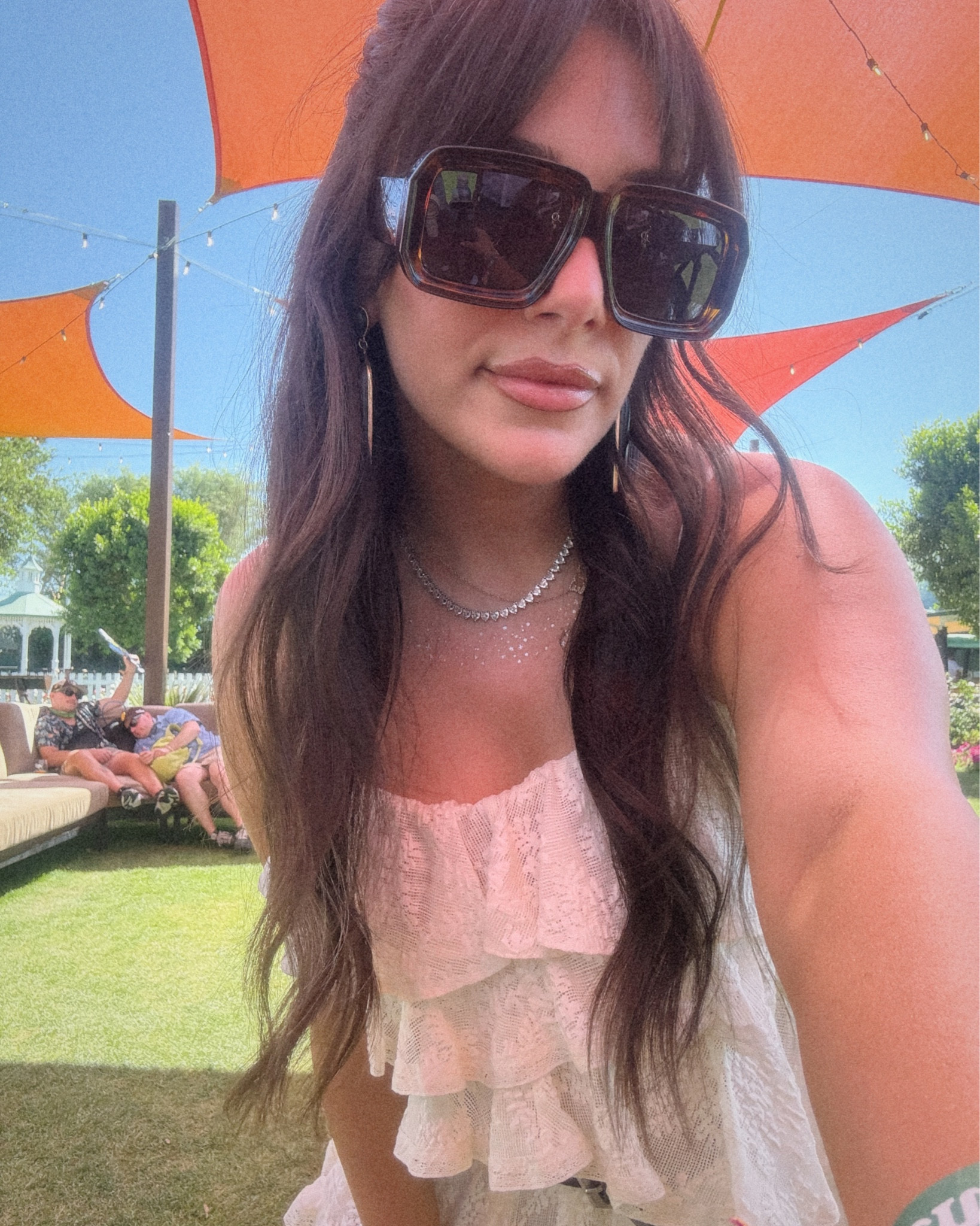 coachella day 2 ootd 🩷 perfect little outfit for summer, a festival or for your next vacation!!  

also obsessed with these oversized sunnies

#LTKStyleTip #LTKFestival #LTKSeasonal