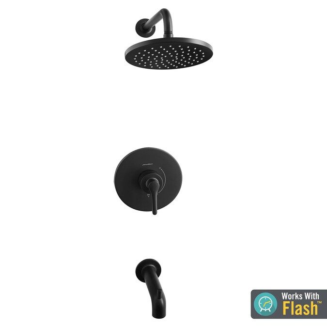 American Standard Studio S Matte Black 1-Handle Bathtub and Shower Faucet Lowes.com | Lowe's