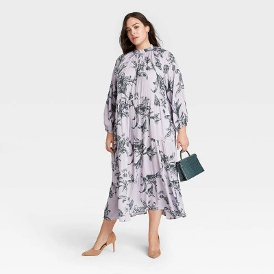 Women's Long Sleeve Tiered Dress - A New Day™ | Target