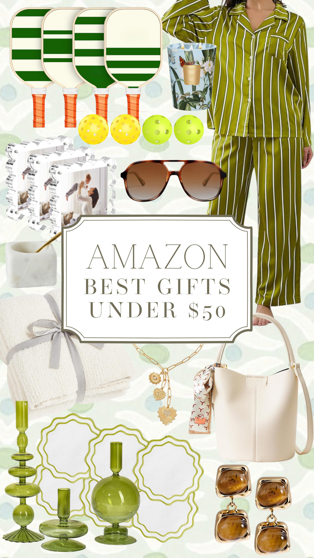 Amazon gifts under $50 that everyone will actually love 
From chic home finds and cozy sets to trendy accessories and even a pickleball set (so fun!) — these are my top picks for gifting this season 

All linked in my LTK + Amazon storefront ✨

#AmazonFinds #LTKGiftGuide #AmazonGifts #GiftIdeas #Under50 #LTKHoliday #AmazonMustHaves #AffordableGifts #HolidayShopping 

 