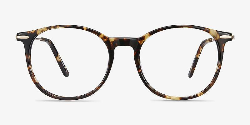 Quill Round Ivory Tortoise Glasses for Women | Eyebuydirect | EyeBuyDirect.com