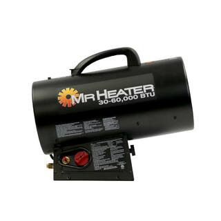 60,000 BTU Forced Air Propane Outdoor Space Heater with Quiet Burner Technology | The Home Depot