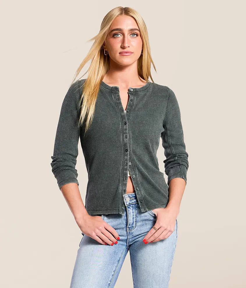 Gemma Waffle Knit Shirt | Buckle