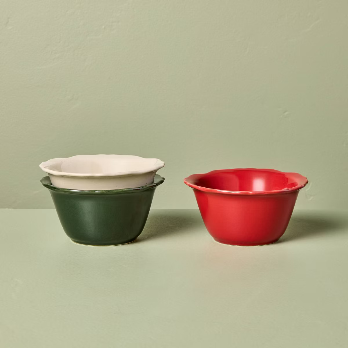 Set of 3 4.6" Stoneware Reactive Glaze Mini Bowls - Hearth & Hand™ with Magnolia | Target