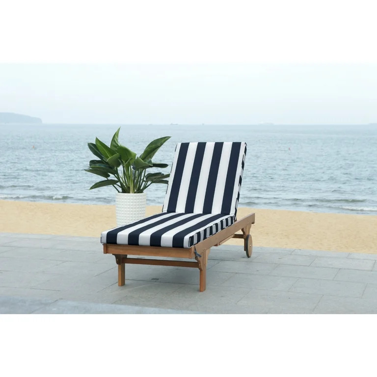 Safavieh Newport Outdoor Modern Chaise Lounge Chair with Cushion | Walmart (US)