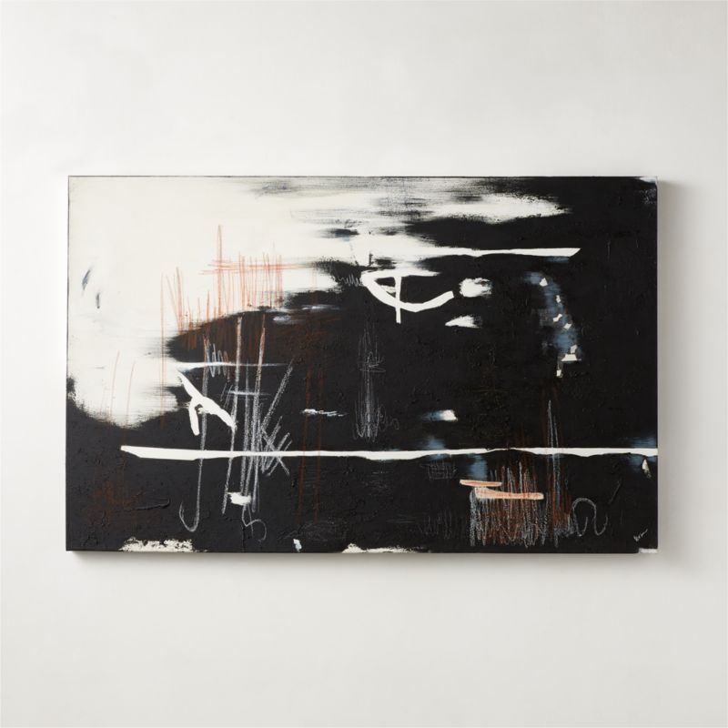 Apparation Modern Abstract Wall Art 55"x35" + Reviews | CB2 | CB2