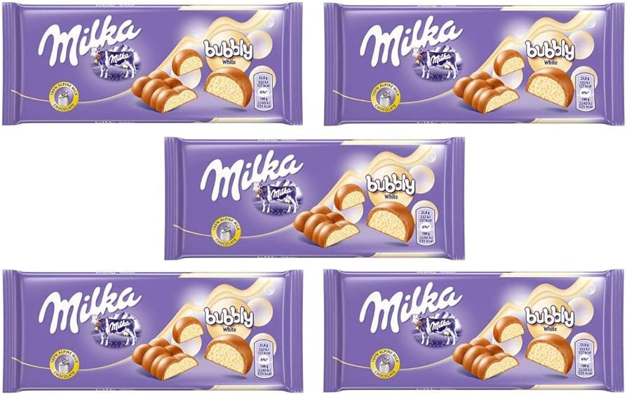 Milka Bubbly White Chocolate, 95g/3.35oz (PACK OF 5) | Amazon (US)