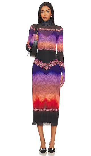 Shailene Dress in Dark Floral Placement | Revolve Clothing (Global)