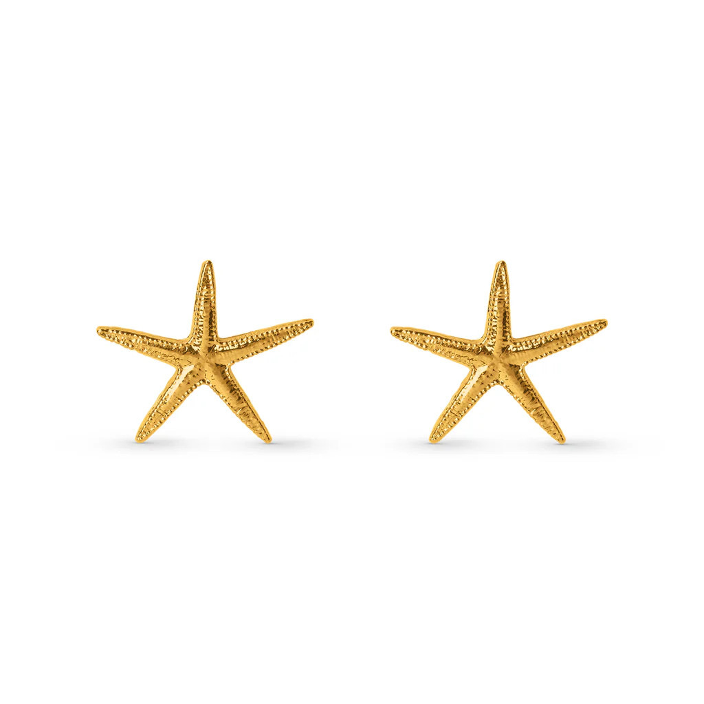 Starfish Stud Earrings - Gold | Orelia